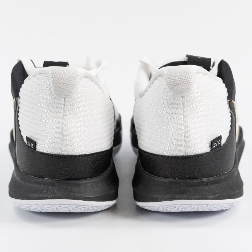 Nike Kyrie Low 5 'White Black Metallic Gold' DJ6012-101 Basketball Sneakers - Picture 7 of 13